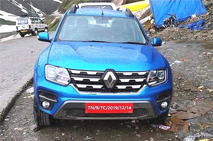 Refreshed Renault Duster spied in production form