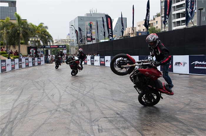 TVS enters Asia Book of Records for longest stunt show