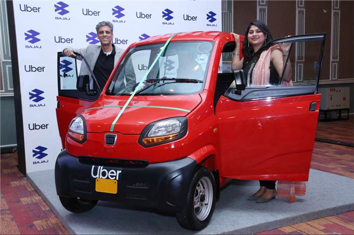 Now book a Bajaj Qute taxi through Uber