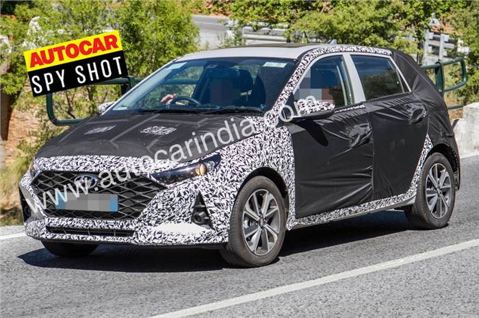 Next-gen Hyundai i20 front styling revealed in spy shots