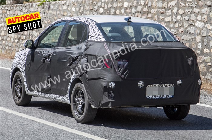 Next-gen Hyundai Xcent spied for the first time