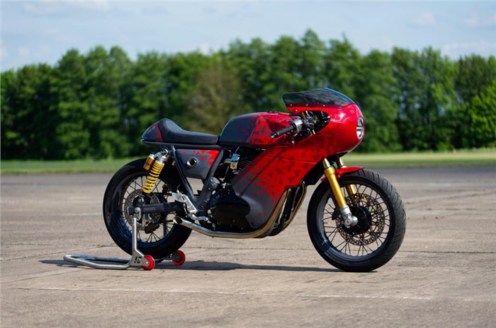 Royal Enfield custom motorcycles showcased