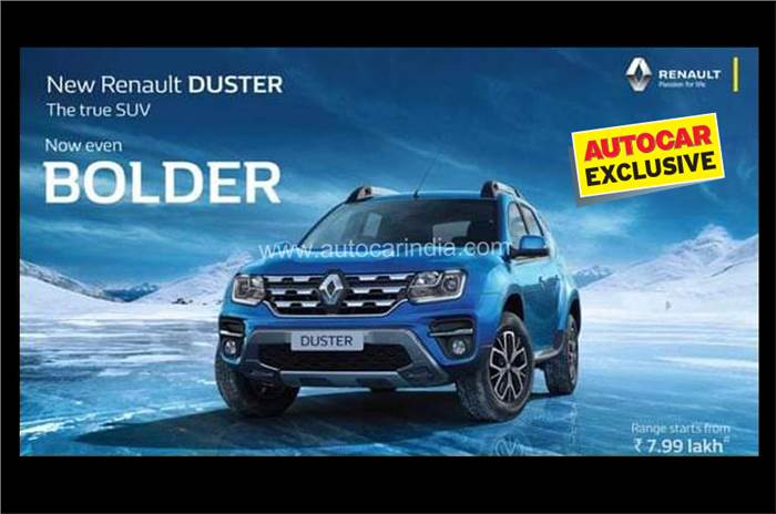 Renault Duster facelift to be priced from Rs 7.99 lakh