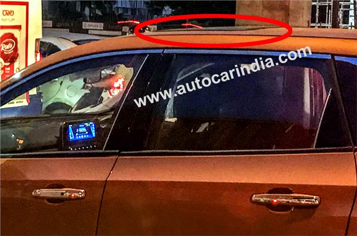 Tata Harrier automatic with sunroof spied