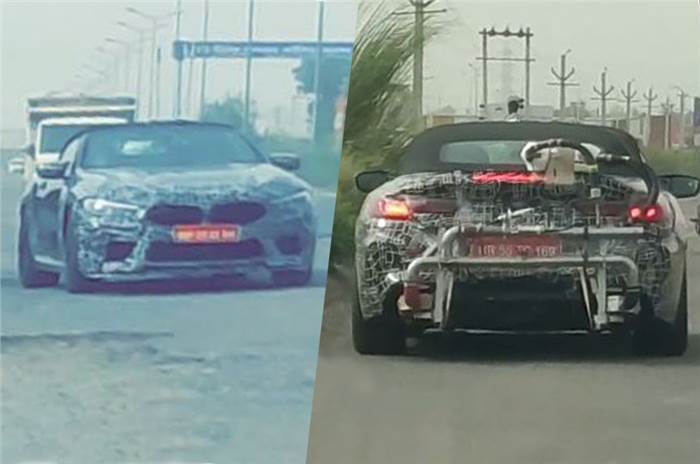 BMW M8 Convertible spied in India