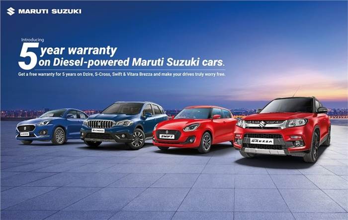 Maruti Suzuki Swift, Dzire, Vitara Brezza, S-Cross diesels get 5-year warranty