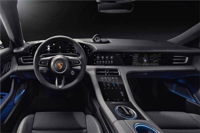 All-electric Porsche Taycan interiors revealed