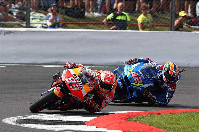 British MotoGP: Rins defeats Marquez to take photo-finish victory