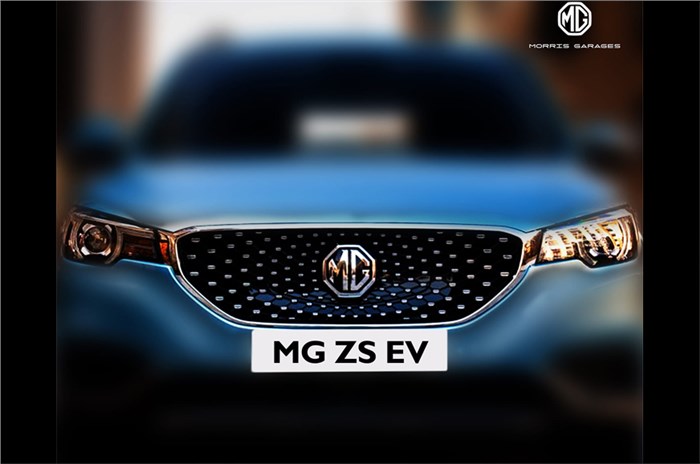 MG ZS EV officially teased ahead of India launch
