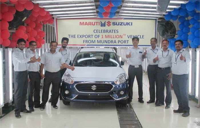 Maruti Suzuki exports its millionth car from Gujarat