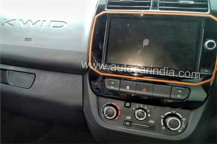 Renault Kwid facelift interior revealed ahead of launch
