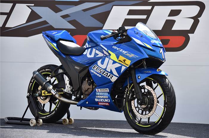 Suzuki Gixxer SF 250 MotoGP edition race bike unveiled