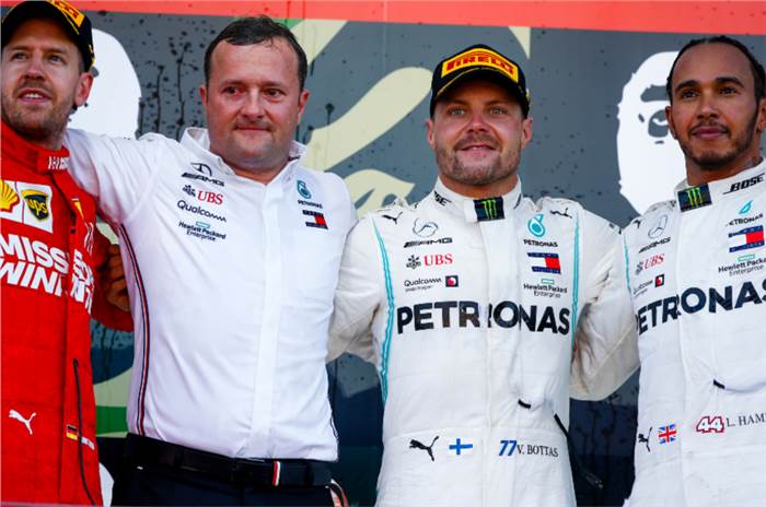 Mercedes wraps up constructors&#8217; title as Bottas wins Japanese GP