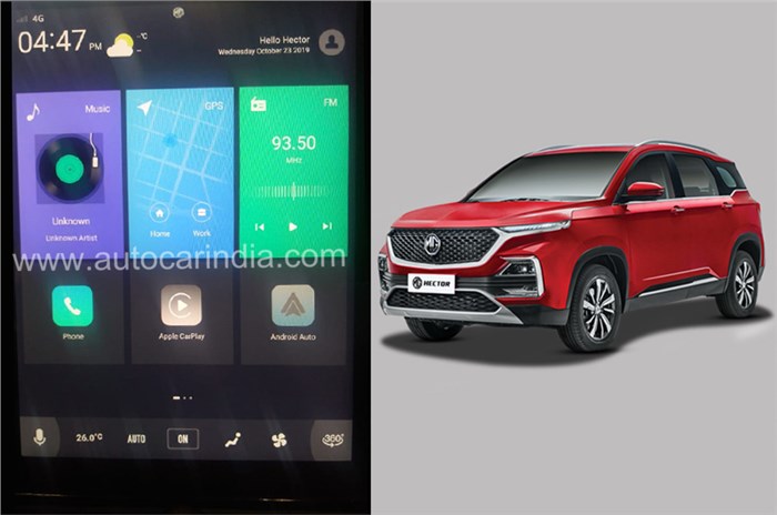 MG Hector gets Apple CarPlay, improved Voice Assist