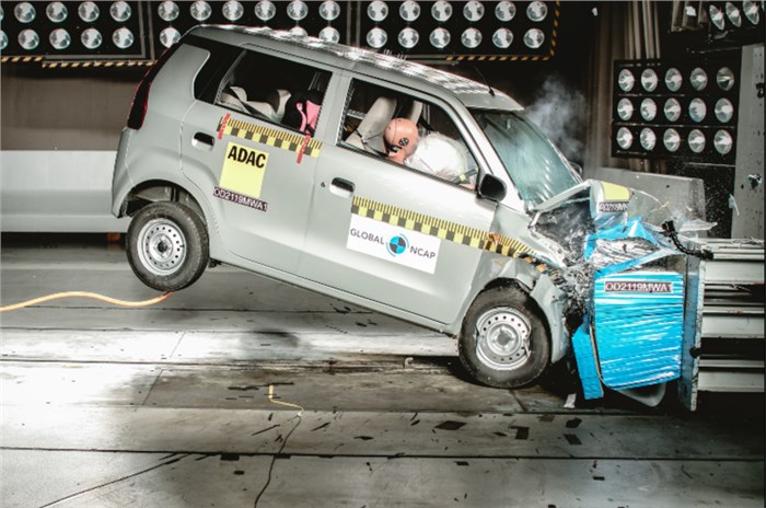 Maruti Suzuki Wagon R scores two stars in Global NCAP crash test