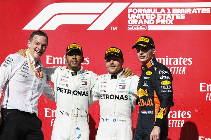 Hamilton seals 2019 F1 drivers&#8217; title as Bottas wins US GP