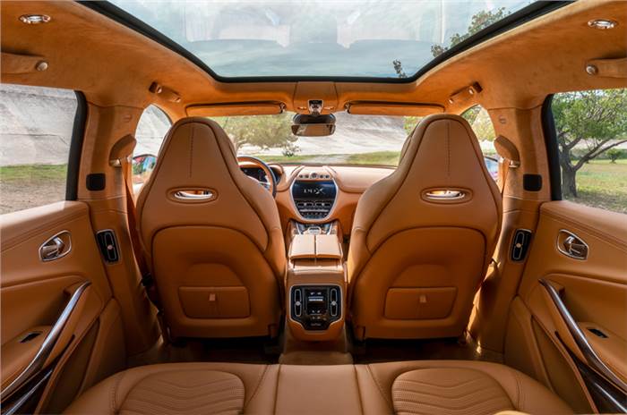 Aston Martin DBX interior officially revealed