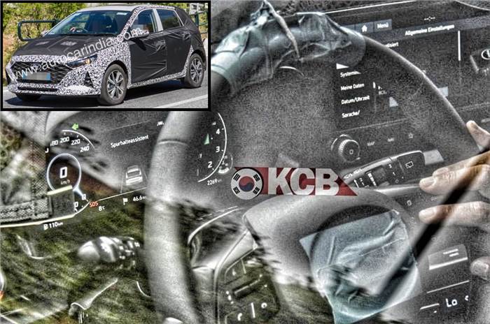 Next-gen Hyundai i20 interior spied with new digital instrument cluster
