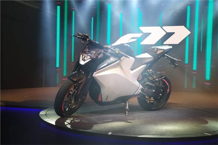 Ultraviolette F77 electric motorcycle unveiled