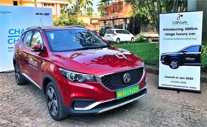 MG ZS EV to be available via self-drive rentals from January 2020