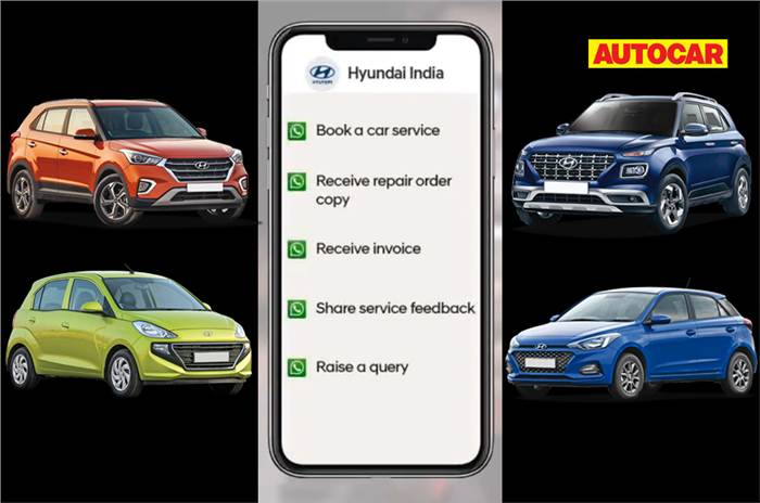 Now, book your service appointment on Whatsapp: Hyundai India