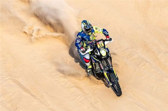 Dakar 2020: TVS&#8217; Adrien Metge holds on to 12th place after shortened Stage 10
