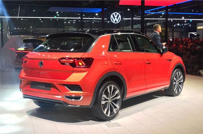 Distinctive Volkswagen T-Roc SUV piques interest at Auto Expo 2020