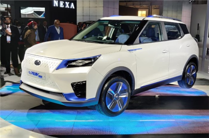eXUV300 gives glimpse of future Mahindra EV styling