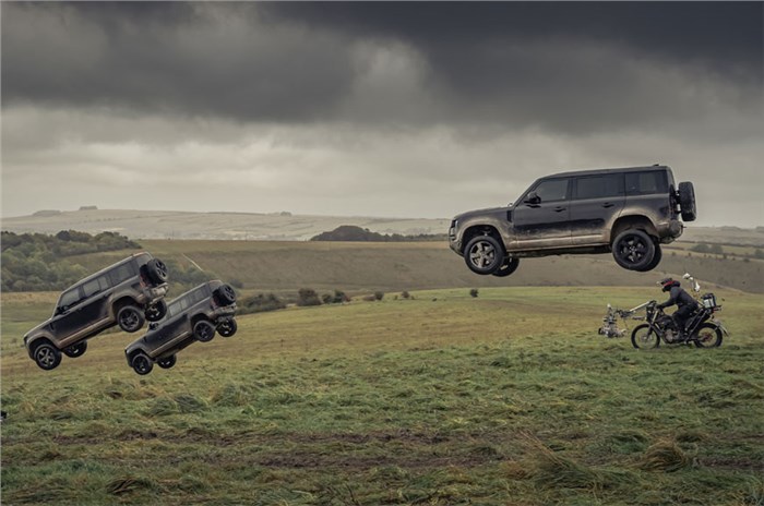 New Land Rover Defender performs extreme stunts in James Bond movie