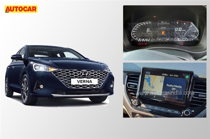 India-spec Hyundai Verna facelift interior: first pics