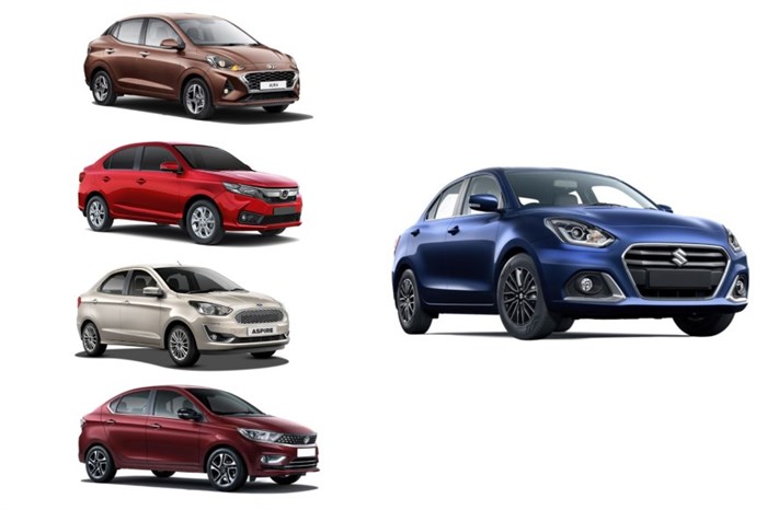 2020 Maruti Suzuki Dzire facelift vs rivals: Price, specifications comparison