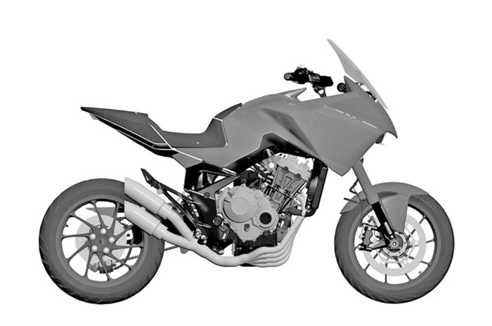 Honda patents the CB4X adventure-sport motorcycle