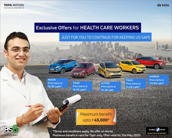 Tata Motors rolls out benefits for frontline workers