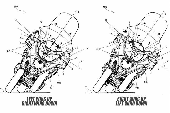 Piaggio patents new active aero wing technology