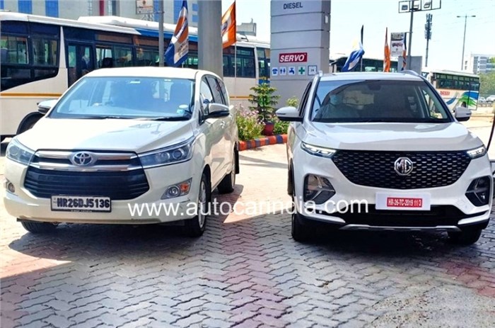 MG Hector Plus to be pitched as Toyota Innova Crysta rival