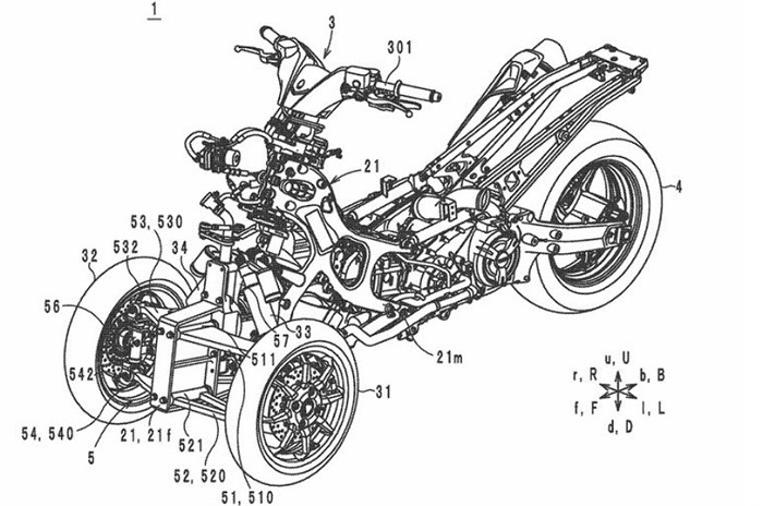 Yamaha working on new suspension system for trikes