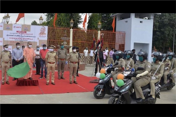 Hero MotoCorp provides 100 scooters to Uttar Pradesh police