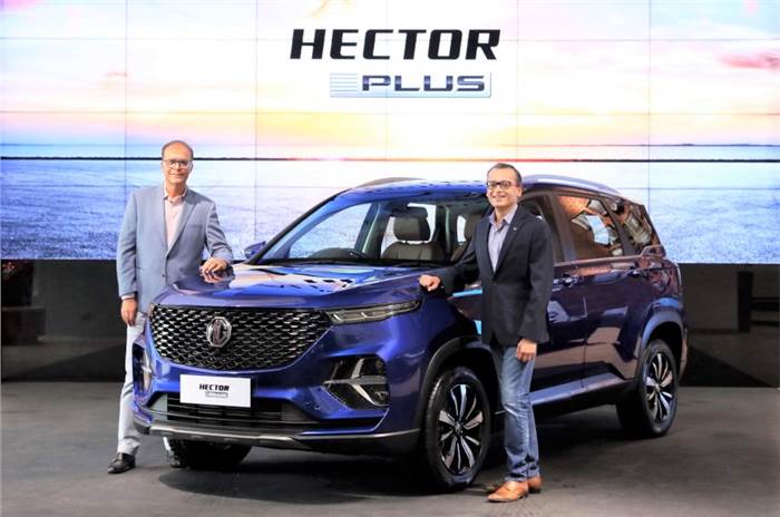 MG Hector Plus launched at Rs 13.49 lakh