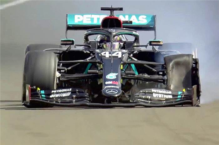 F1 2020: Hamilton survives tyre mishap to win British GP