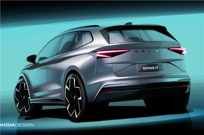Skoda Enyaq iV exterior previewed in official sketches