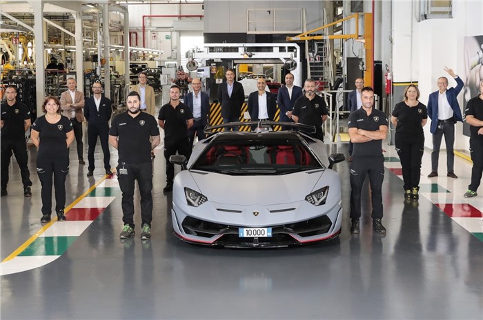 10,000th Lamborghini Aventador produced