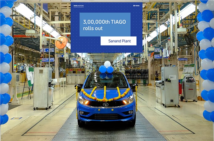 Tata Tiago 3,00,000th unit production line 