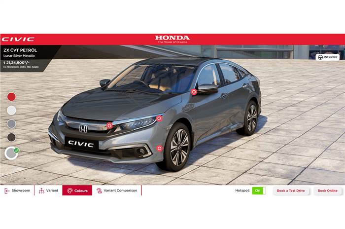 Honda Virtual Showroom launched in India
