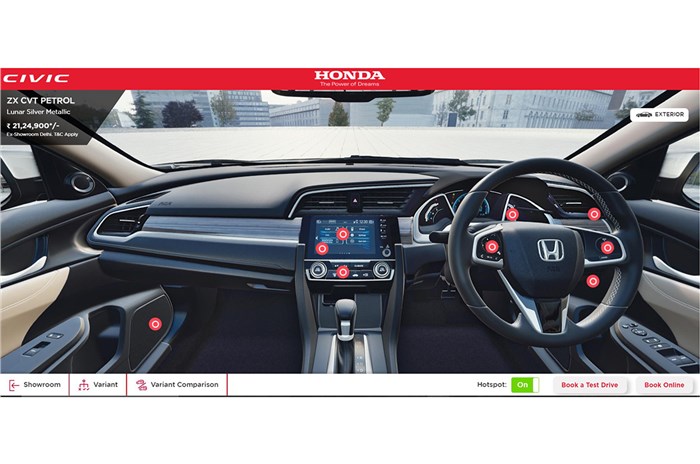Honda Virtual Showroom launched in India