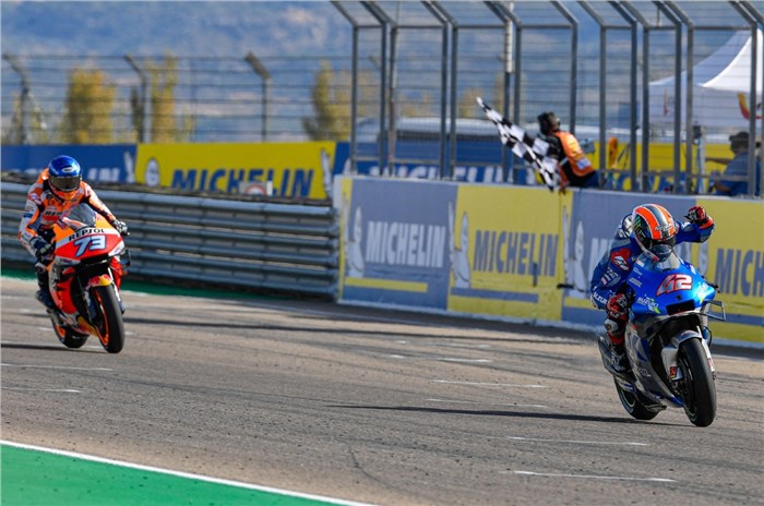 MotoGP: Alex Rins fends off Alex Marquez to win Aragon GP