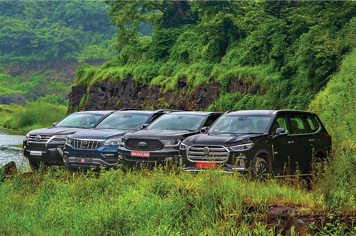 MG Gloster vs Toyota Fortuner vs Ford Endeavour vs Mahindra Alturas G4 comparison
