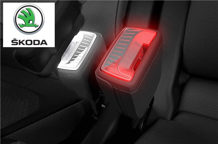 Skoda patents illuminated seatbelt buckles