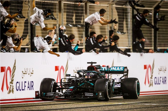 F1 2020: Hamilton wins Bahrain GP as Grosjean survives horror crash