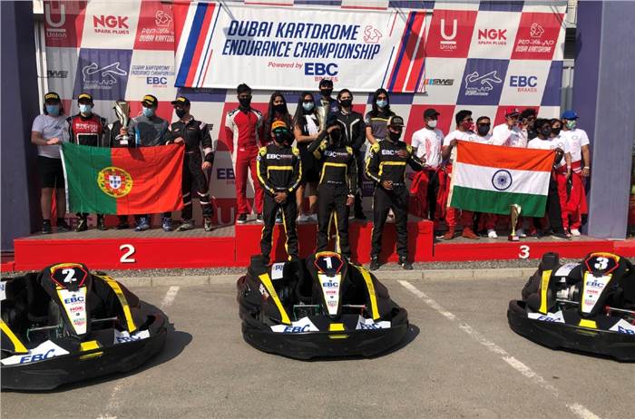 India wins Nations Cup in 2020 Dubai Endurance Karting Championship