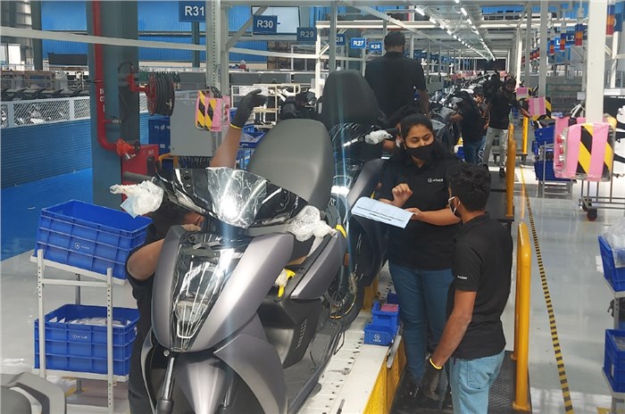 Ather Energy offers a peek into its new production facility at Hosur